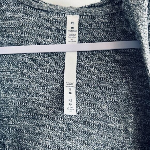 Lululemon As Promised Cardigan Heathered Speckled Black Style W3CQ7S Siz… - Picture 9 of 14